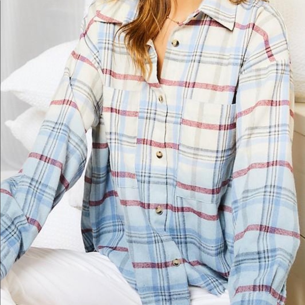 Blue flannel - Picture 2 of 2
